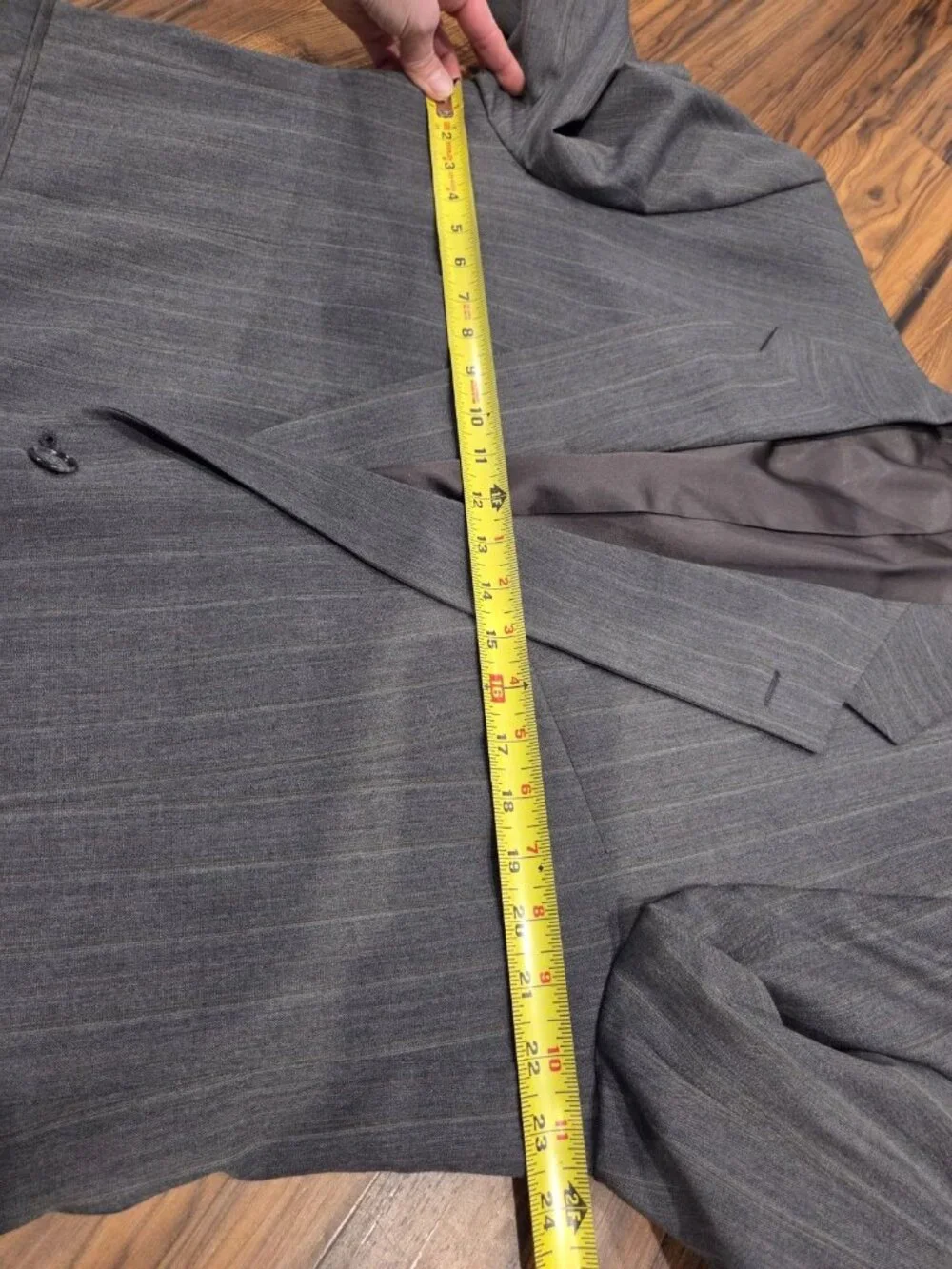 Vtg Botany 500 Blazer 44L Gray Multi Pinstripe Pink Gold The Hub 1960s Retro